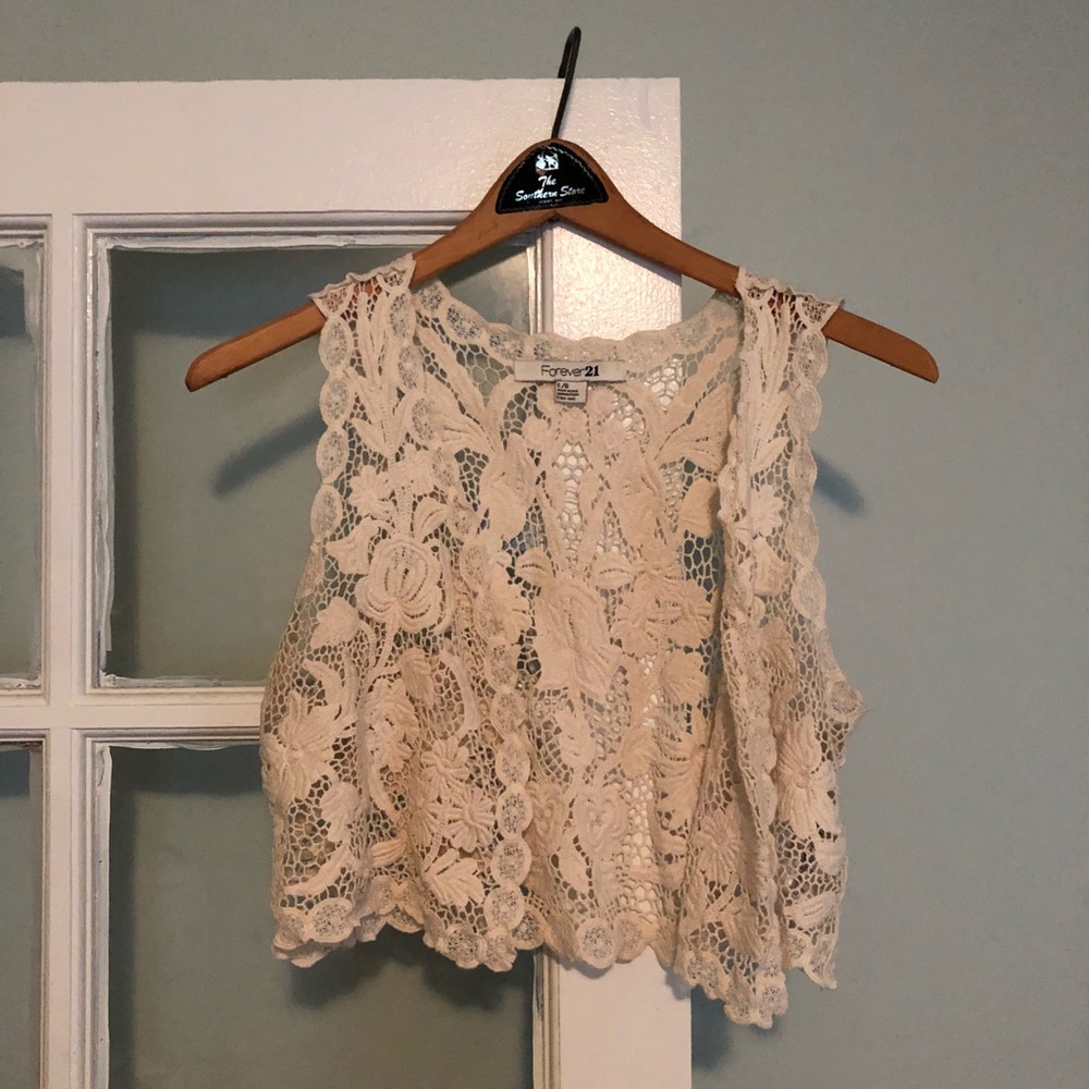 Forever 21 Lace Vest